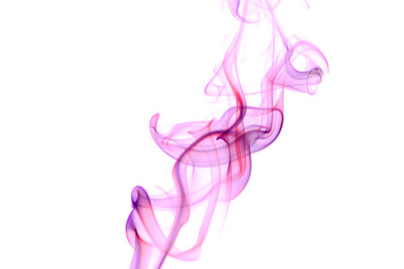 Photo of an Abstract Smoke on Whiteの写真素材