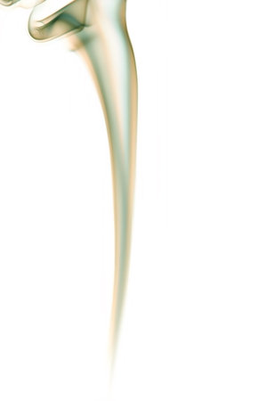 A picture of an abstract smoke pattern created by burning incenseの写真素材