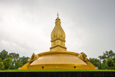 Temple Wat Nongpapong of Ubonratchathani Province Thailandの写真素材