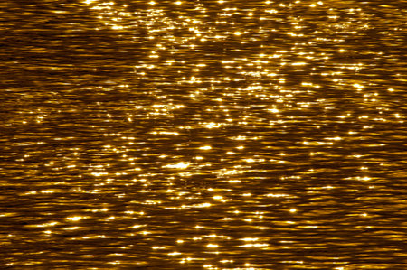 gold water rippleの写真素材