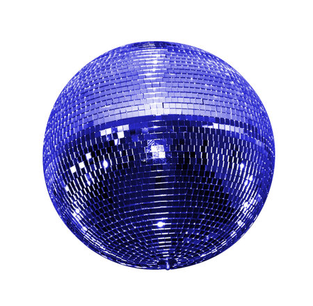 disco-ball isolated on whiteの写真素材