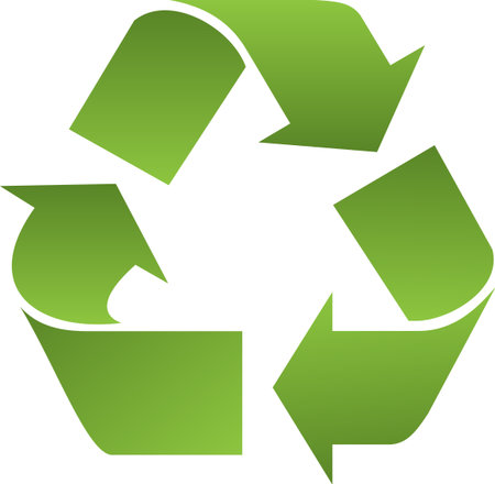 Recycle symbol or sign of conservation green icon. Vector signのイラスト素材
