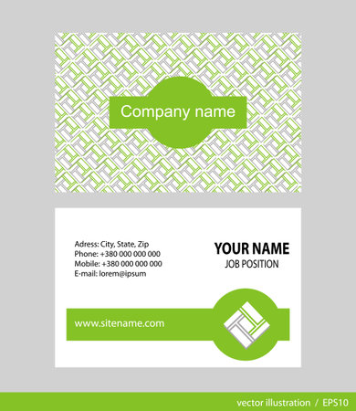 Business Card Set. Vector illustration.のイラスト素材