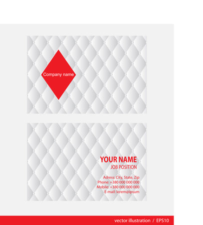 Business Card Set. Vector illustration.のイラスト素材