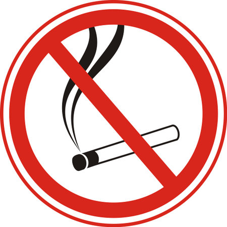 No smoking sign. Vector isolated.のイラスト素材