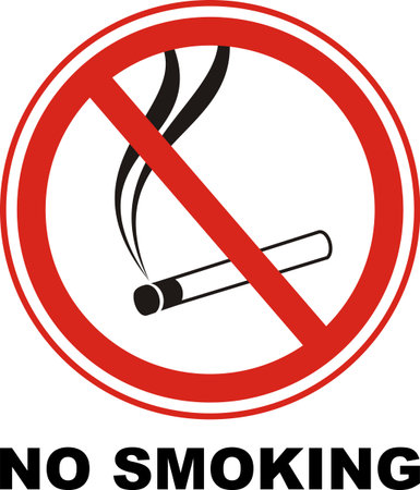 No smoking sign. Vector isolated.のイラスト素材