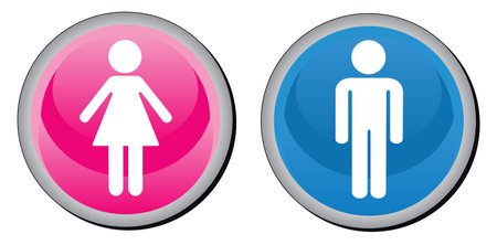 Toilette sign. Vector illustration.のイラスト素材