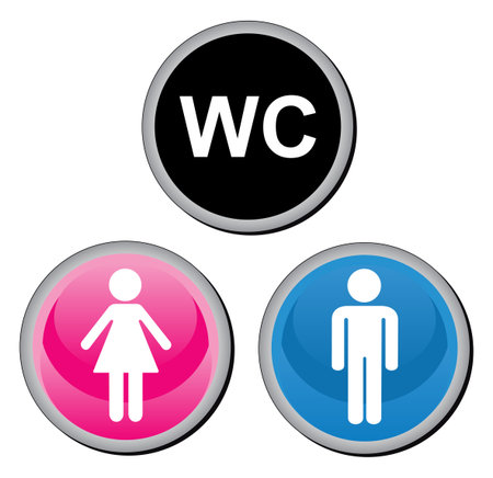 Toilette sign. Vector illustration.のイラスト素材