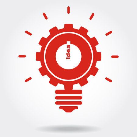 Creative light bulb concept background design for poster, flyer, cover, brochure, business idea. Vector illustrationのイラスト素材