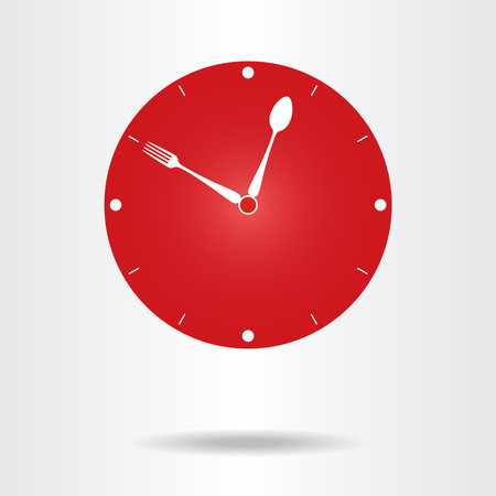 Food Clock icon. Vector illustration.のイラスト素材