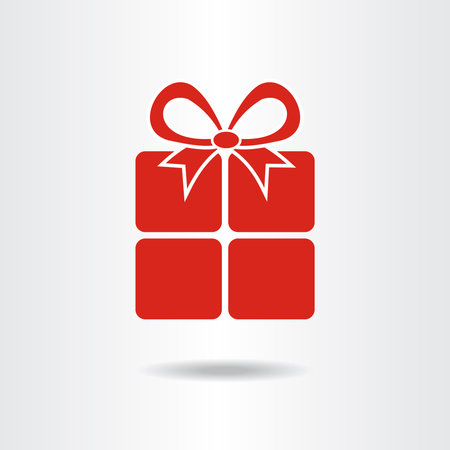 Gift box icon. Vector  illustration.のイラスト素材