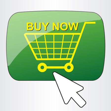 E-commerce. Vector button EPS 10.のイラスト素材