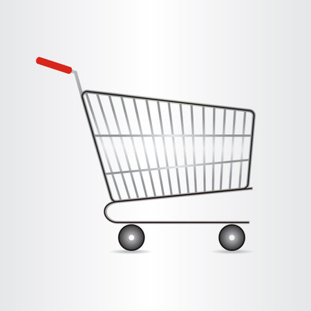 Shopping cart. Vector illustration EPS 10のイラスト素材