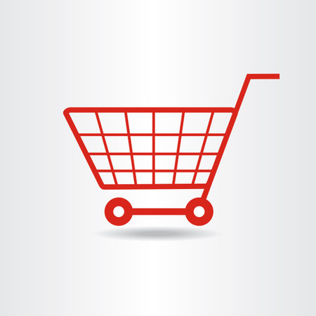 Shopping cart. Vector illustration EPS 10のイラスト素材