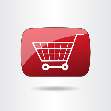 E-commerce. Vector button EPS 10.のイラスト素材