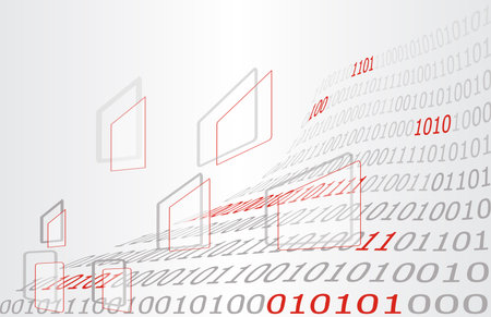 Science high computer technology business backgroundのイラスト素材