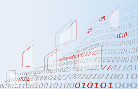 Science high computer technology business backgroundのイラスト素材