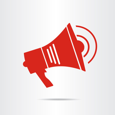 Megaphone, loudspeaker . Vector  illustration.のイラスト素材
