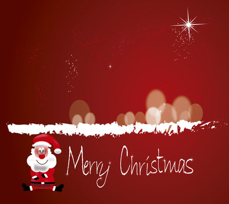 Santa Merry christmasのイラスト素材