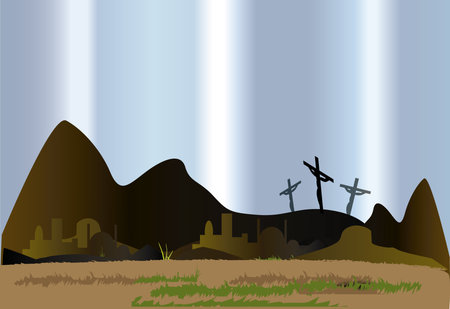 Easter Crossのイラスト素材