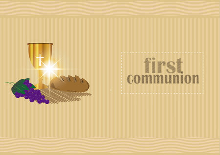 First Holy Communion, is a ceremonyの写真素材
