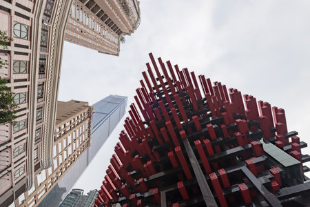 Chongqing art museum - JieFangBei Guotai art centerのeditorial素材