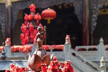 Buddha statue in LuoHanCi temple Chongqing