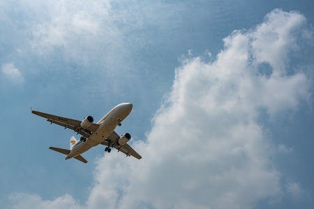 Chengdu airport, Sichuan province, China - August 28, 2019 : Tibet Airlines Airbus A321 commercial...