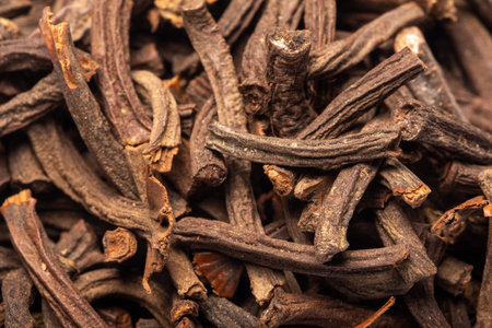 Cinnamomum cassia presl barks, also called Gui Ding heap extreme close-up view