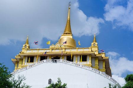 Golden mountainの写真素材