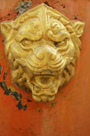 Tiger statueの写真素材