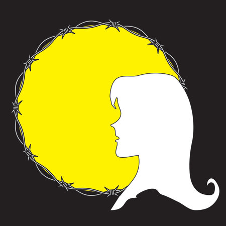 Violation of woman rightsのイラスト素材