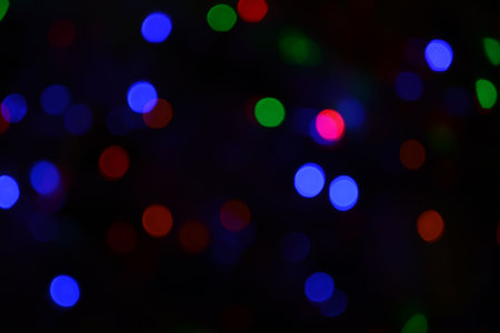 Christmas background. Vintage styled holiday abstract bokeh