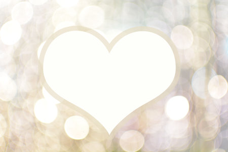 defocused hearts backgroundの写真素材