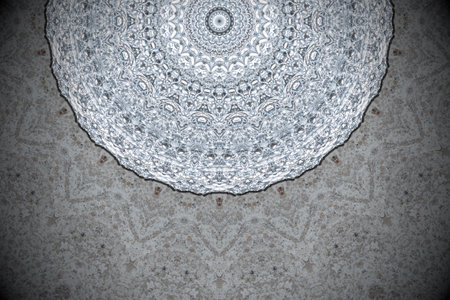 Abstract creased aluminum foil background texture and cement wall for backgroundの写真素材