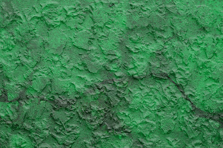 Green mortar wall texture.の写真素材