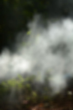 fire , smoke nature blur backgroundの写真素材