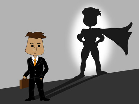 You are stronger than you think. Business concept on motivation. Vector illustration.のイラスト素材