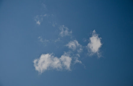 Cloud Island on a bright summer afternoonの写真素材