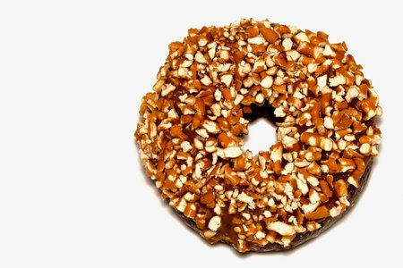 Pretzel doughnutの写真素材