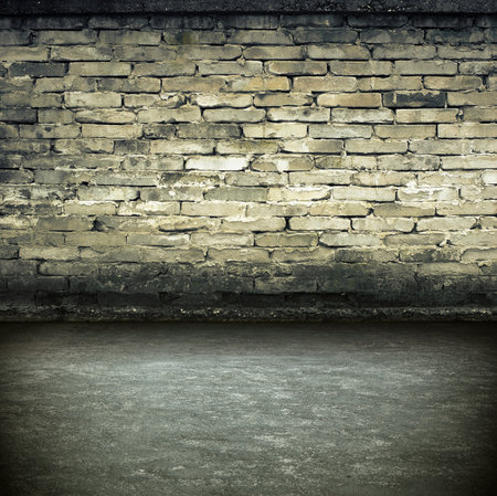 Dark Grunge Room  Digital background for studio photographers の写真素材