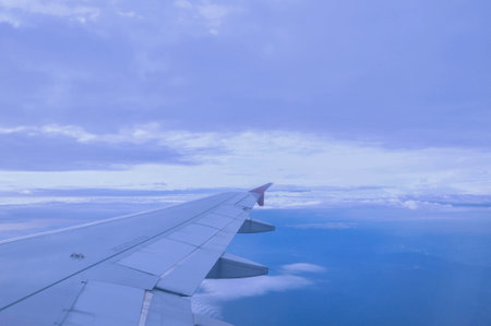 airplane wingのeditorial素材