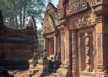Siem Reap, Cambodia, 26th, January, 2019: The view of Cambodia outside circle.のeditorial素材