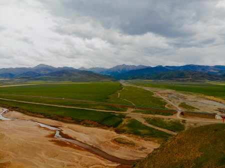 The  view of Western China, beautiful landscape.の写真素材