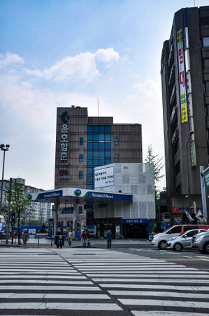 Seoul, Korea, 3rd, May, 2013: Street view of Seoul.のeditorial素材