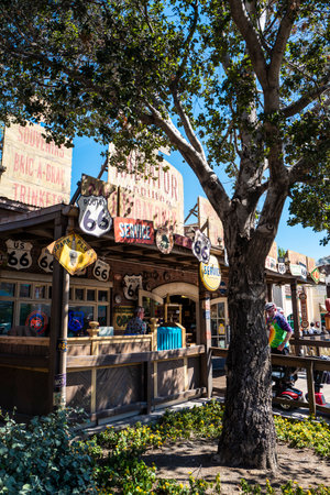 California, America,6th, March, 2018: A store in Disney California Adventure Park, is a theme park located in Anaheim.のeditorial素材