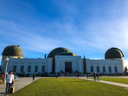 California, America, 4th, March, 2018: The Griffith Observatory at daytime.のeditorial素材