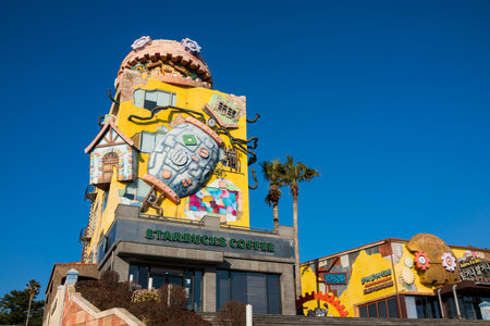 Jeju, Korea, 7th, March, 2019. Way to the Ripleyâ€™s Believe It or Not! Museum, is the largest...