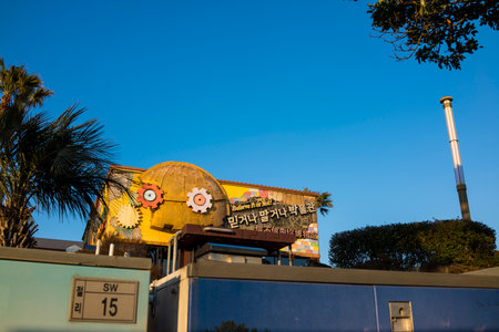 Jeju, Korea, 7th, March, 2019. Ripleys "Believe It or Not!" Museum in the daytime, is the largest museum franchise business in the world, with 31 locations worldwide. The new branch on Jeju Island is the 32nd location and 11th country for the chain.のeditorial素材