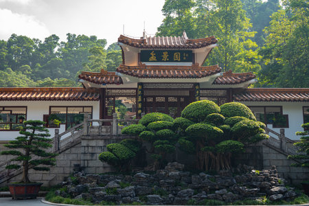 Shenzhen, China. Oct, 2019. The Bonsai Garden at Fairylake Botanical Garden, or Xianhu Botanical...